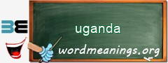 WordMeaning blackboard for uganda